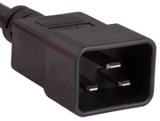 4ft 14 AWG 15A 250V Power Cord (IEC320 C20 to IEC320 C13), Black