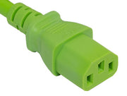 3ft 18 AWG Universal Power Cord IEC320 C13 to NEMA 5-15P, Green