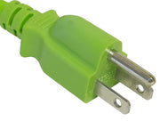 2ft 18 AWG Universal Power Cord IEC320 C13 to NEMA 5-15P, Green
