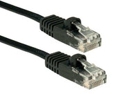 15ft Cat6 UTP Snagless Flat Ethernet Ethernet Network Patch Cable Black