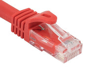 1ft Cat6a 600 MHz UTP Snagless Ethernet Network Patch Cable, Red