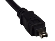 6ft IEEE 1394a FireWire 400 4-pin to 4-pin, Black