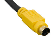 12ft S-Video Mini-DIN4 Male to RCA Male Video Cable