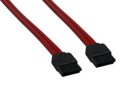 1m 7-pin 180-Degree Serial ATA Device Cable, Translucent Red