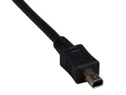 6ft USB2.0 A Male to Mini-B 4-pin Male Cable, Black
