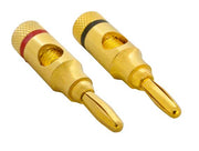 1 Pair of Speaker Banana Plugs, Open Screw Type