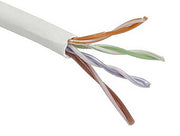 1000ft Cat5e 350 MHz UTP Solid Plenum Bulk Ethernet Bare Copper Cable, White
