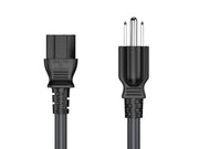 10ft 14 AWG Universal Power Cord (IEC320 C13 to NEMA 5-15P)