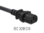 1ft 16 AWG Universal Power Cord (IEC320 C13 to NEMA 5-15P)