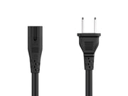 6ft 18 AWG Notebook Power Cord, Non-Polarized (IEC320 C7 to NEMA 1-15P)