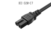 15ft 18 AWG 2-Slot Polarized Notebook Power Cord (IEC320 C7 to NEMA 1-15P)