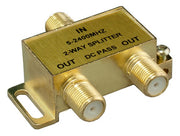 2-way F Type Coaxial Signal Splitter