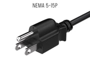 15ft 3-Prong Notebook AC Power Cord IEC320 C5 to NEMA 5-15P
