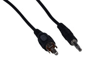 6ft 3.5mm Mono Male to RCA Male Audio Cable