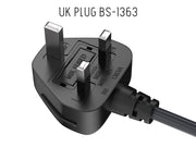 6ft England / UK Notebook Power Cord, Polarized, with Fuse (IEC-320-C5 to UK Plug BS1363-1/A)