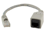 7.5" Cat5e Male to Female Port Saver Network Cable Adapter