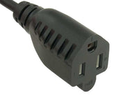 1ft 18 AWG Monitor Power Adapter Cord (NEMA 5-15R to IEC320 C14)
