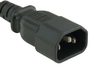 1ft 18 AWG Monitor Power Adapter Cord (NEMA 5-15R to IEC320 C14)