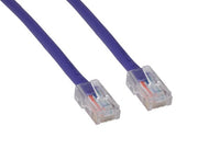 1ft Cat5e 350 MHz UTP Assembled Ethernet Network Patch Cable, Purple
