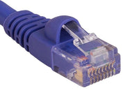 1.5ft Cat6 550 MHz UTP Snagless Ethernet Network Patch Cable, Purple