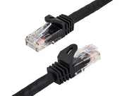 25ft Cat6a 600 MHz UTP Snagless Ethernet Network Patch Cable, Black