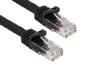 1ft Cat6a 600 MHz UTP Snagless Ethernet Network Patch Cable, Black
