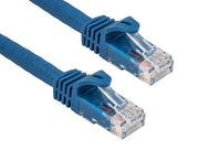 25ft Cat6a 600 MHz UTP Snagless Ethernet Network Patch Cable, Blue