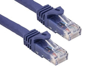 1ft Cat6a 600 MHz UTP Snagless Ethernet Network Patch Cable, Purple