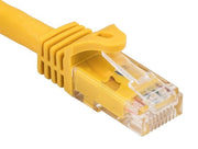 100ft Cat6a 600 MHz UTP Snagless Ethernet Network Patch Cable, Yellow