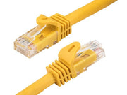 0.5ft Cat6a 600 MHz UTP Snagless Ethernet Network Patch Cable,Yellow