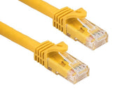 100ft Cat6a 600 MHz UTP Snagless Ethernet Network Patch Cable, Yellow
