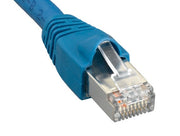 25ft Cat6a 600 MHz Shielded Snagless Ethernet Network Patch Cable, Blue