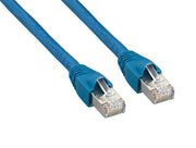 1ft Cat6a 600 MHz Shielded Snagless Ethernet Network Patch Cable, Blue