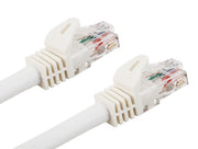 35ft Cat6a 600 MHz UTP Snagless Ethernet Network Patch Cable, White