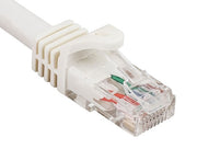 1ft Cat6a 600 MHz UTP Snagless Ethernet Network Patch Cable, White