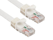 100ft Cat6a 600 MHz UTP Snagless Ethernet Network Patch Cable, White
