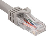 0.5ft Cat6a 600 MHz UTP Snagless Ethernet Network Patch Cable, Gray