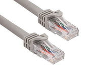 0.5ft Cat6a 600 MHz UTP Snagless Ethernet Network Patch Cable, Gray