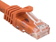 35ft Cat6a 600 MHz UTP Snagless Ethernet Network Patch Cable, Orange