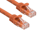 1ft Cat6a 600 MHz UTP Snagless Ethernet Network Patch Cable, Orange