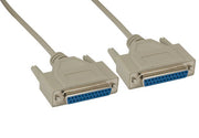 10ft DB25 F/F Null Modem Cable