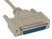 10ft DB25 F/F Null Modem Cable