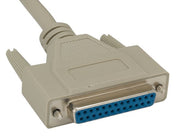25ft DB25 M/F RS-232 Serial Extension Cable