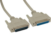 3ft DB25 M/F RS-232 Serial Extension Cable