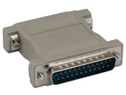 DB25 Male to DB25 Female Null Modem Adapter