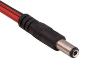 1ft DC Power Cable 5.5 x 2.1mm Male Pigtail Male Plug