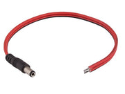 1ft DC Power Cable 5.5 x 2.1mm Male Pigtail Male Plug