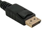 6ft Gold Plated Premium DisplayPort to DisplayPort Male to Male Cable with Latches 28AWG