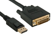 6ft Gold Plated Premium DisplayPort to DVI Male to Male Cable 28AWG