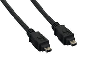 3ft IEEE 1394a FireWire 400 4-pin to 4-pin, Black